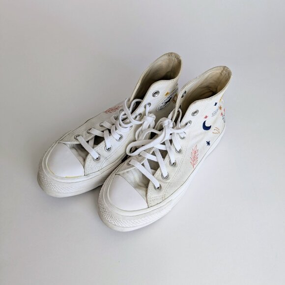 Converse Chuck Taylor All Star Lift Platform Embroidered size : 6.5 - Picture 4 of 9